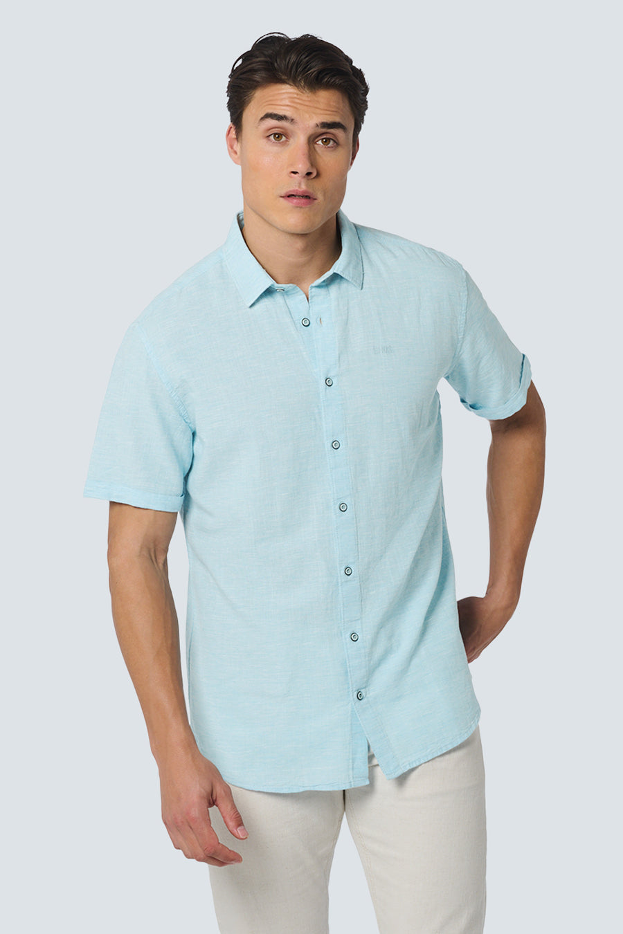 Chemise (manches courtes) Turquoise - NO EXCESS