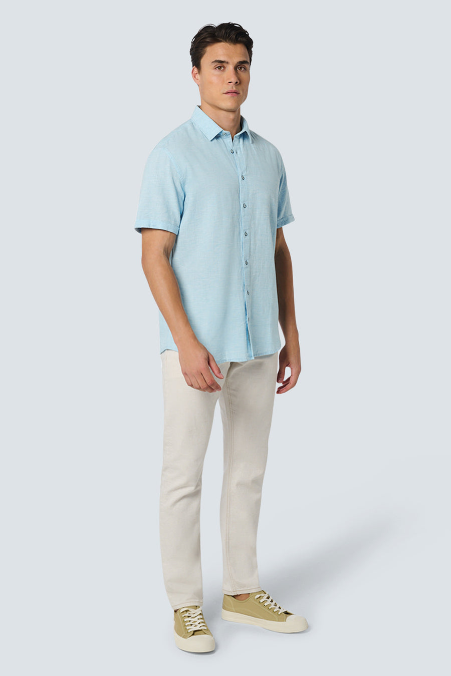Chemise (manches courtes) Turquoise - NO EXCESS