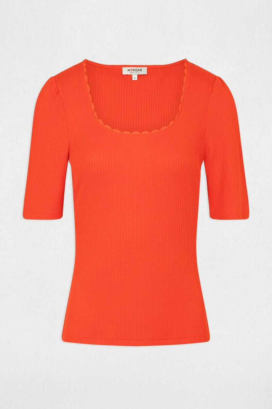 Top (korte mouwen) Oranje - Morgan de Toi