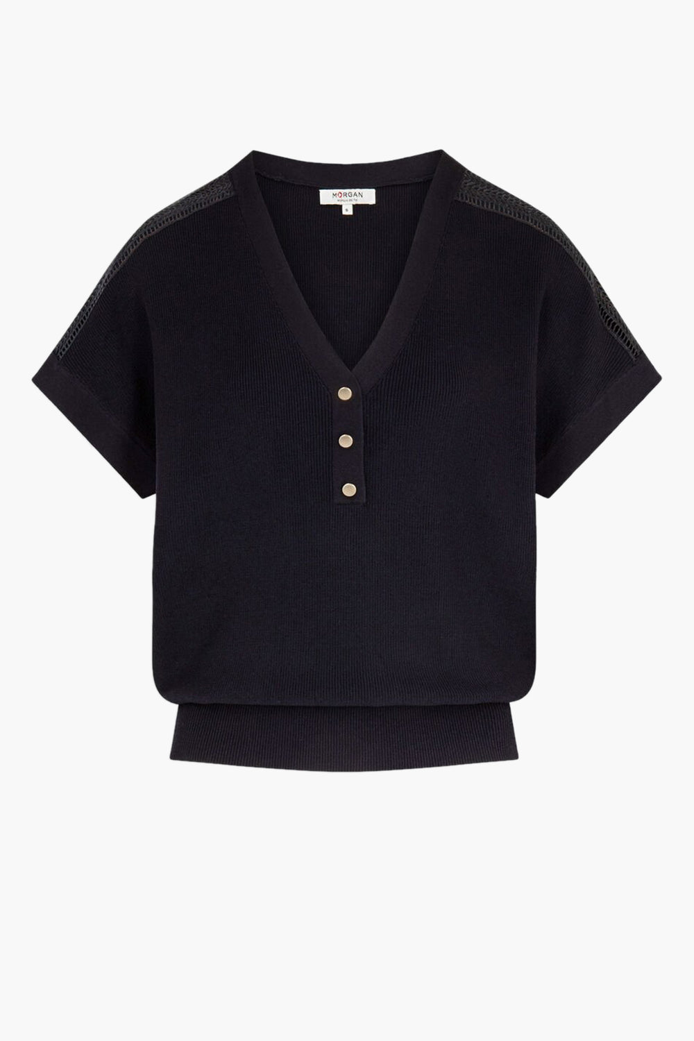 Pull col V Bleu - Morgan de Toi