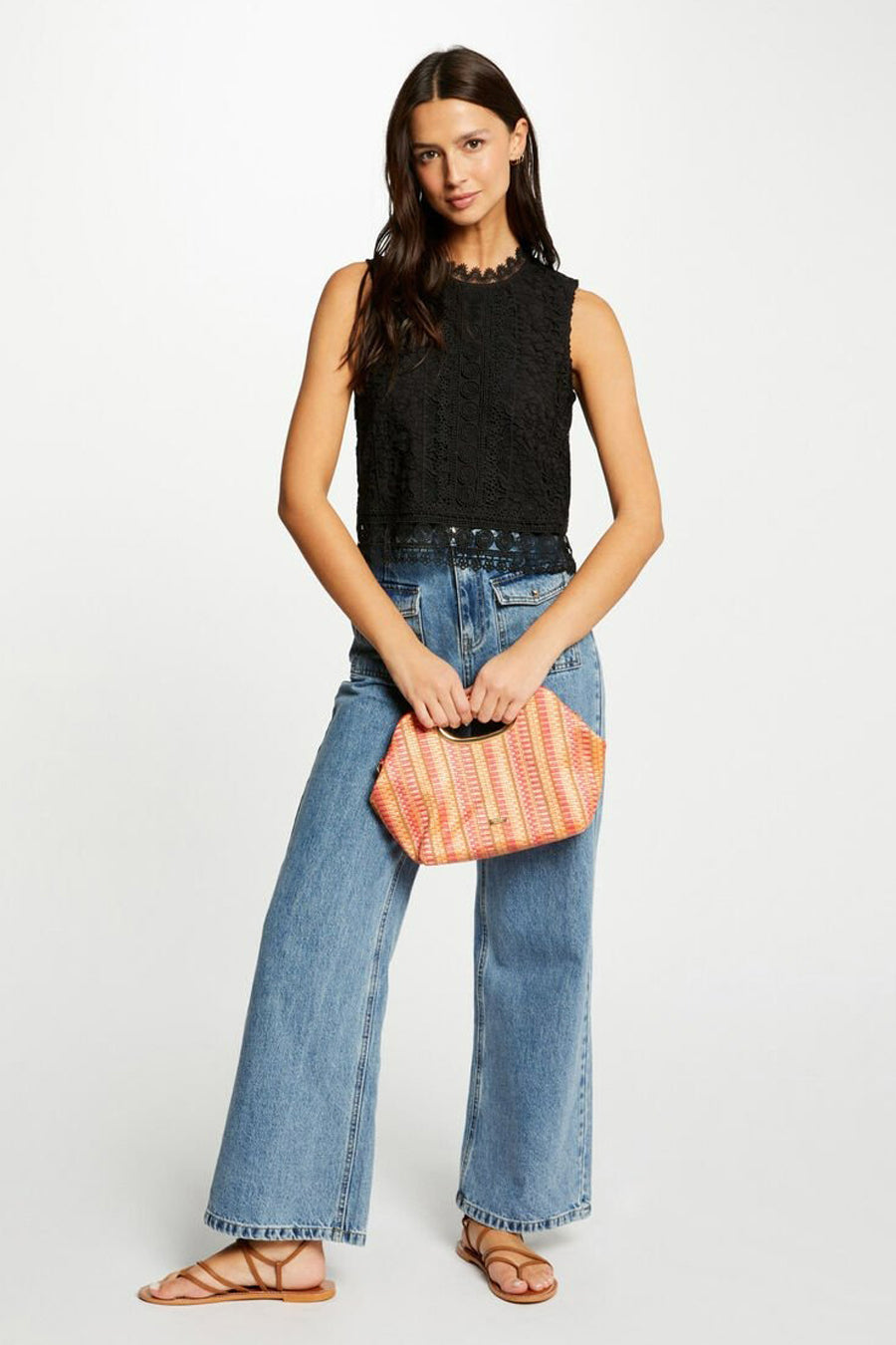 Blouse (zonder mouwen) Zwart - Morgan de Toi