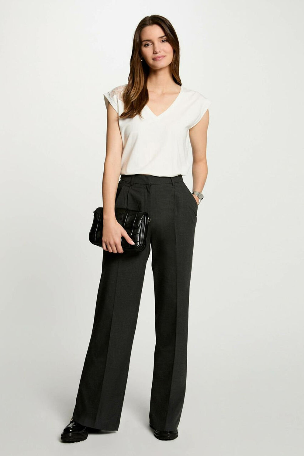 Pantalon coloré Gris - Morgan de Toi