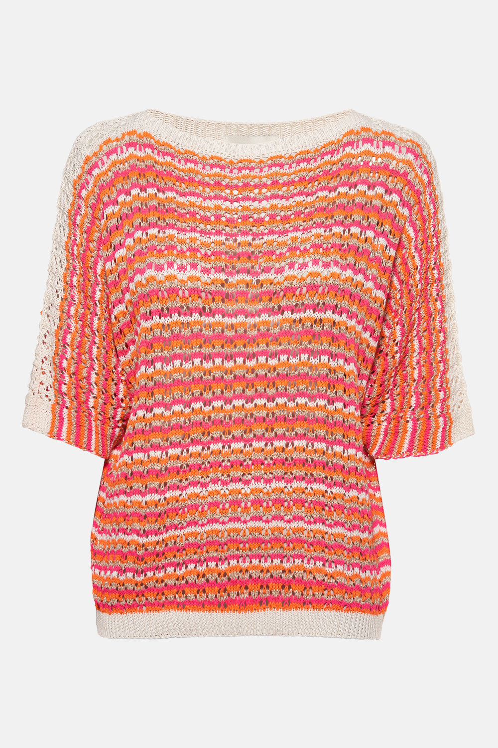 Pull col rond Multicolore - Terra di Siena
