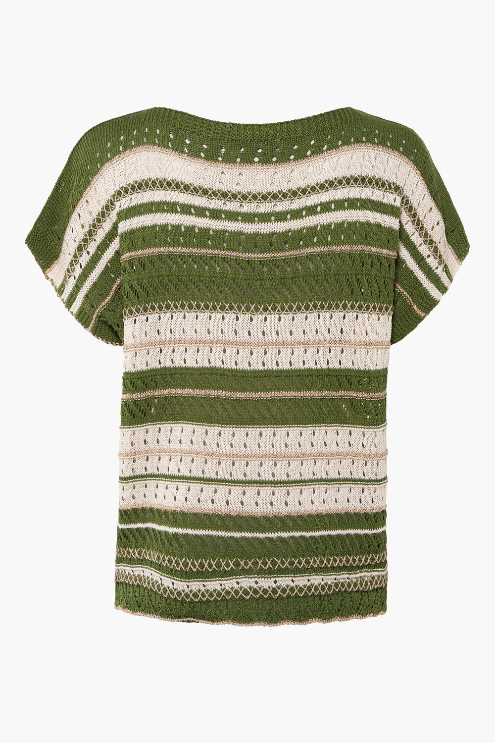 Pull col rond Vert - Terra di Siena