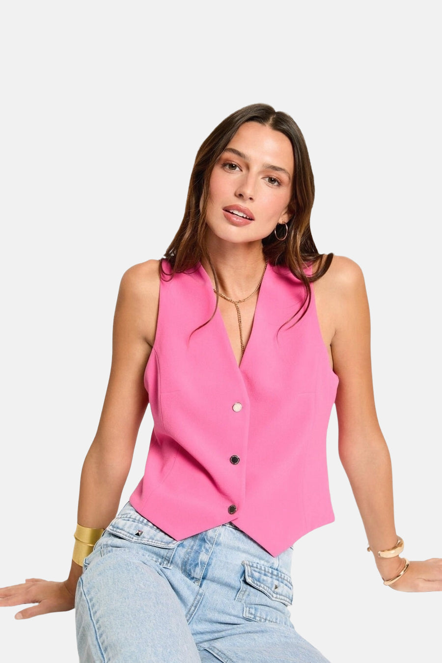 Gilet Rose - Morgan de Toi