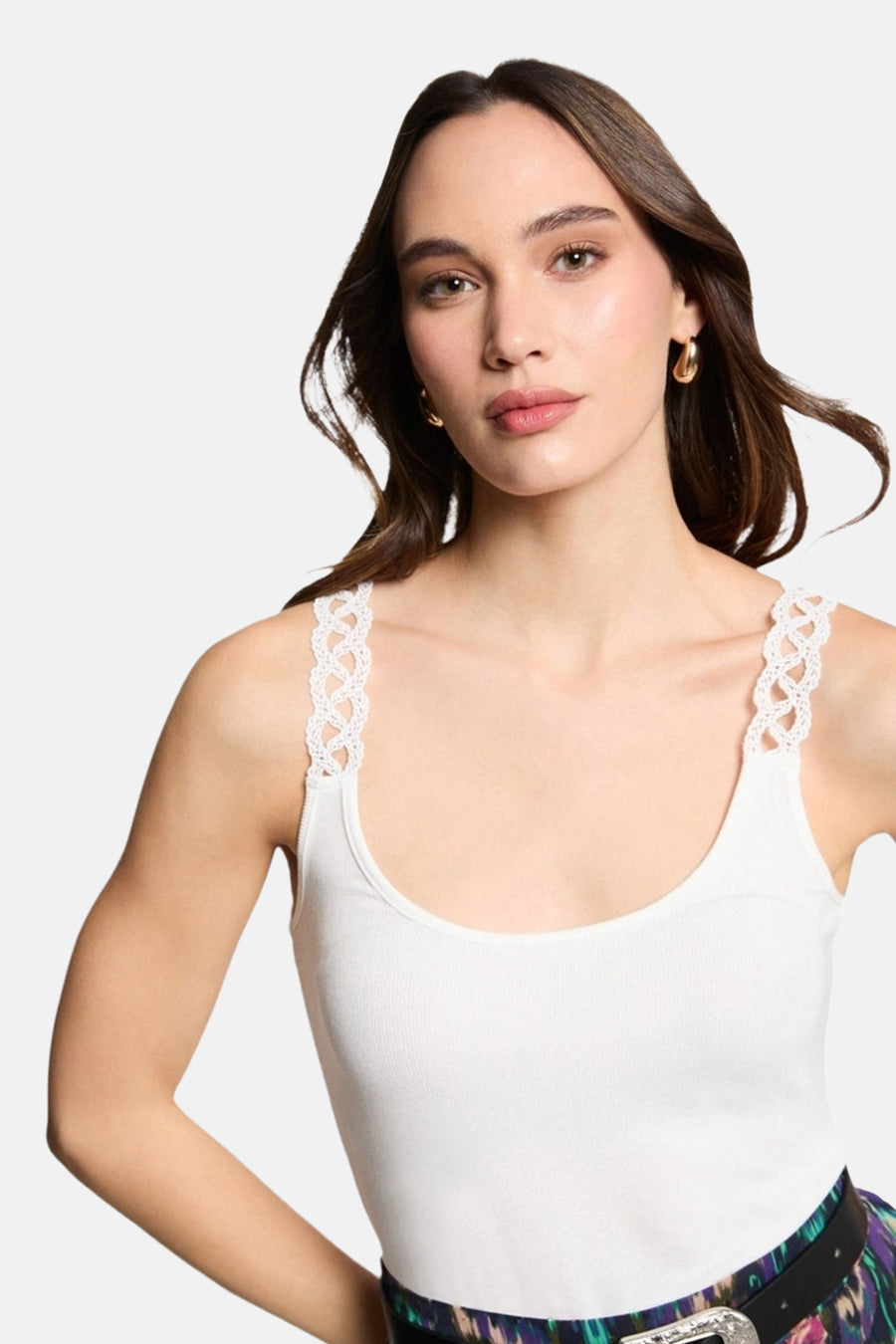 Top (bandes fines) Blanc - Morgan de Toi