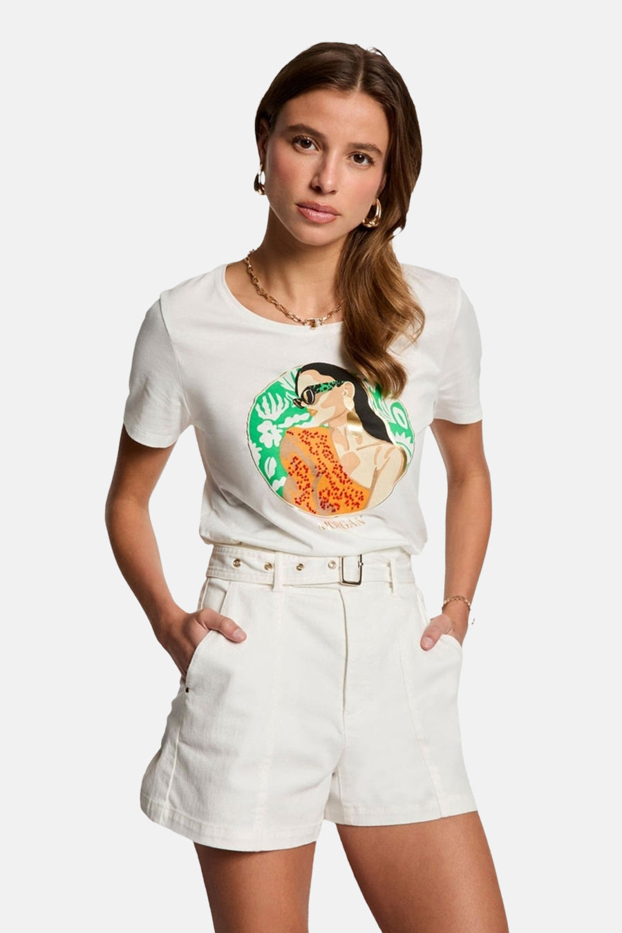 T-shirt (manches courtes) Blanc - Morgan de Toi