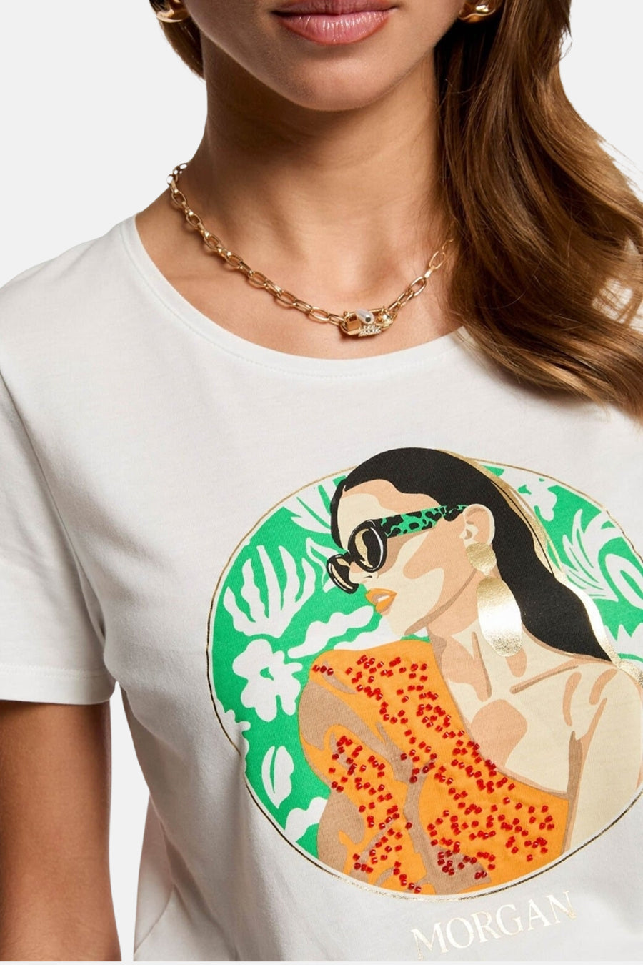 T-shirt (manches courtes) Blanc - Morgan de Toi