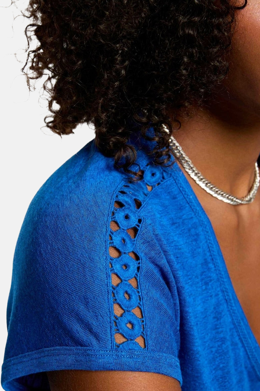 Top uni manches courtes Bleu - Morgan de Toi