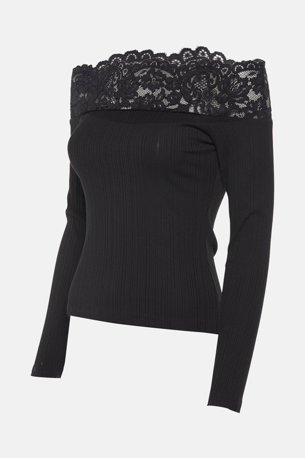 Top uni manches longues Noir - Morgan de Toi