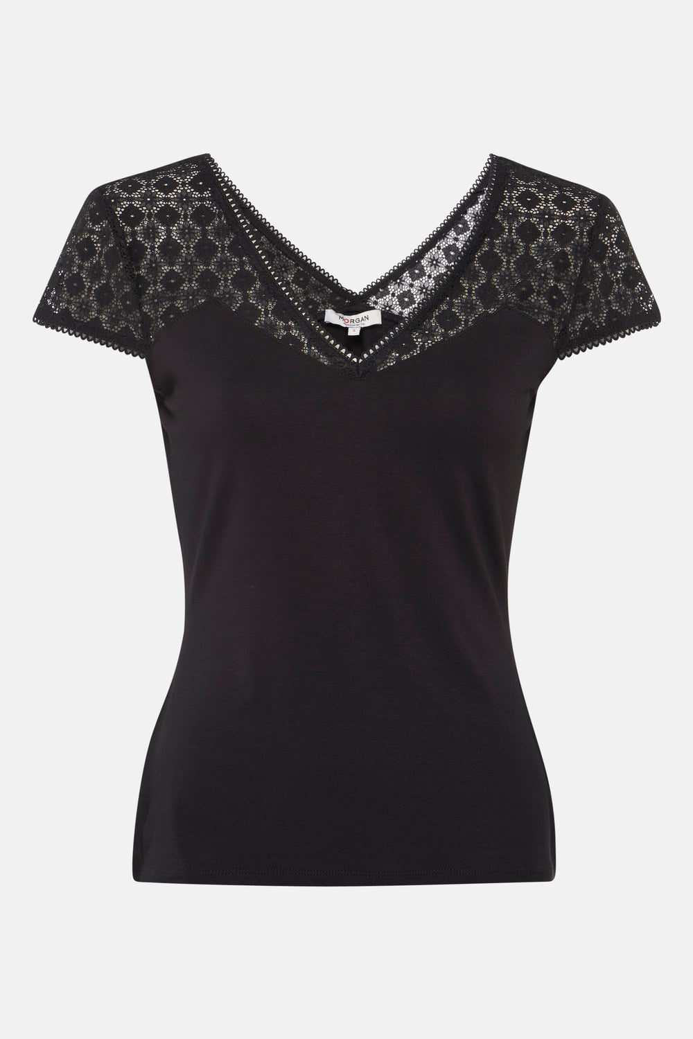 Top uni manches courtes Noir - Morgan de Toi