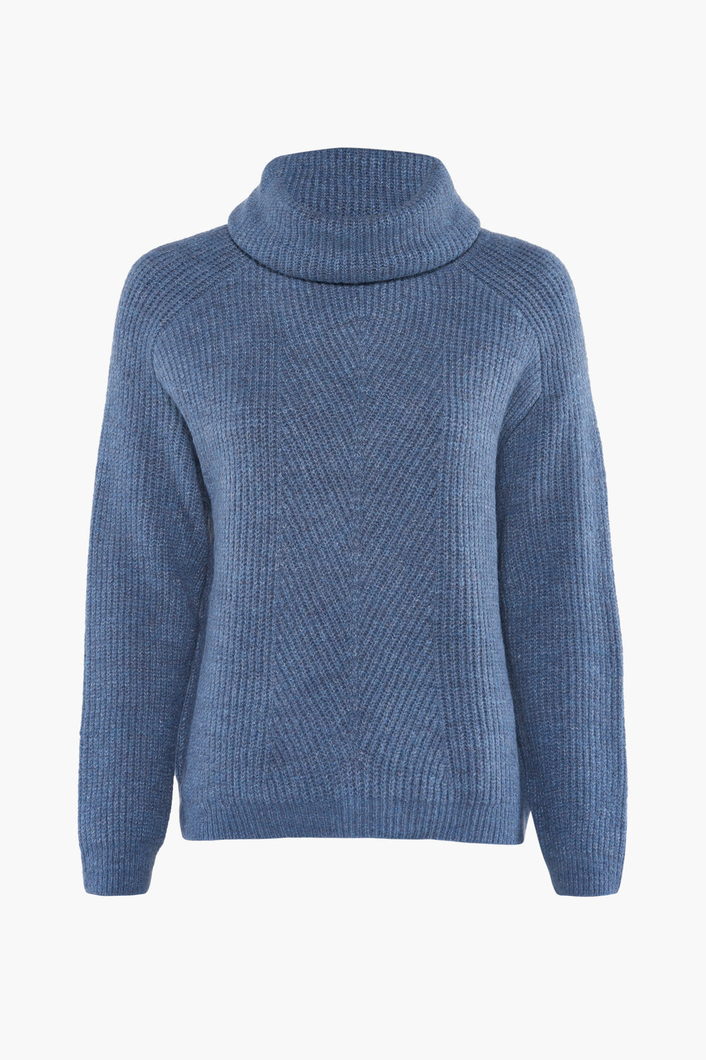 Pull col montant Bleu - More & More