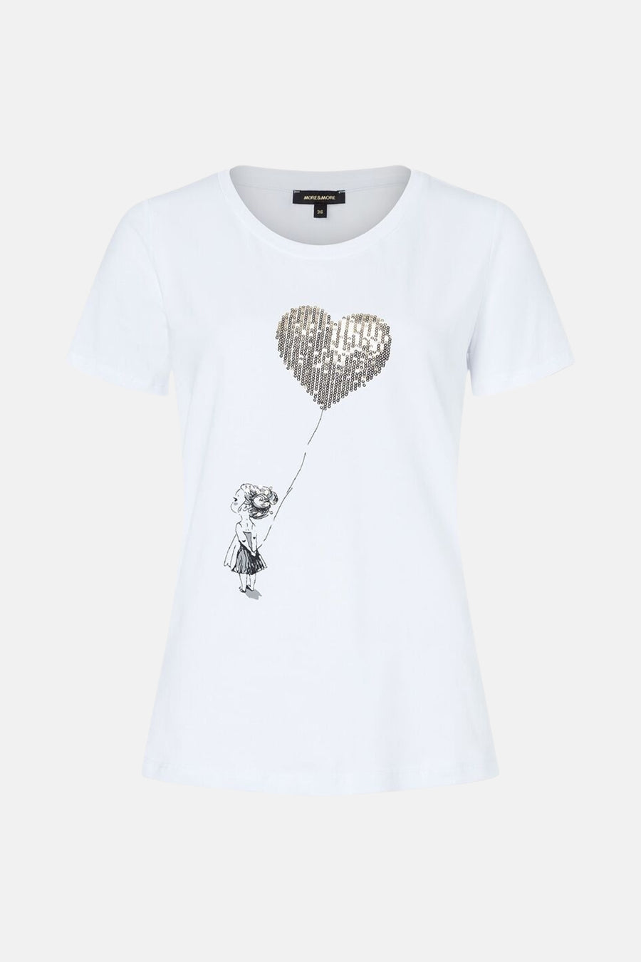T-shirt (korte mouwen) Wit - More & More