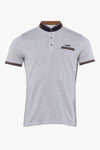 Heren tops polo korte mouw Blanc - DELAHAYE