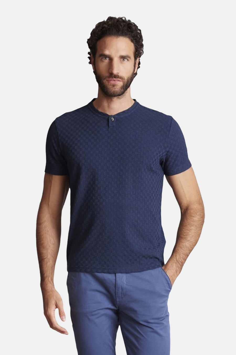 Heren tops T-shirt divers Bleu - Delahaye
