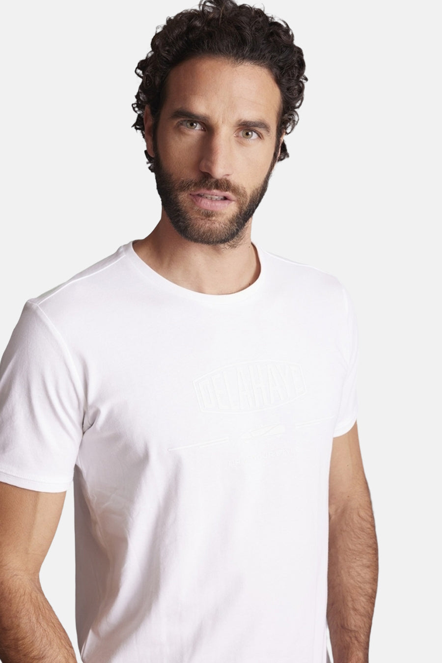 Heren tops T-shirt divers Blanc - Delahaye