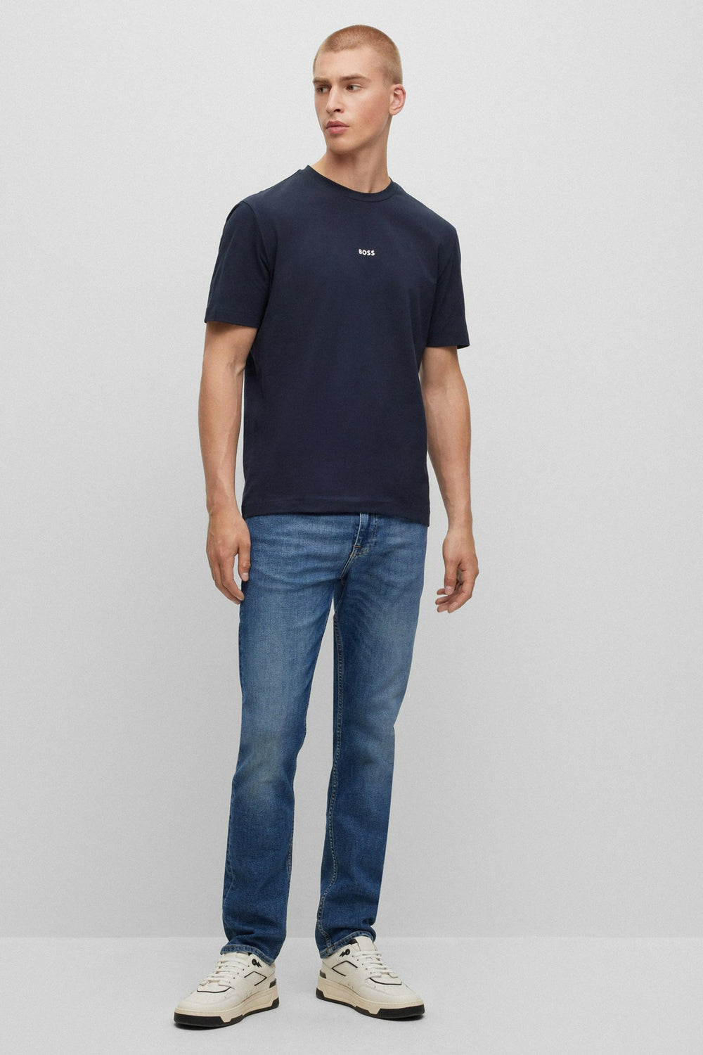 T-shirt (korte mouwen) Blauw - BOSS ORANGE