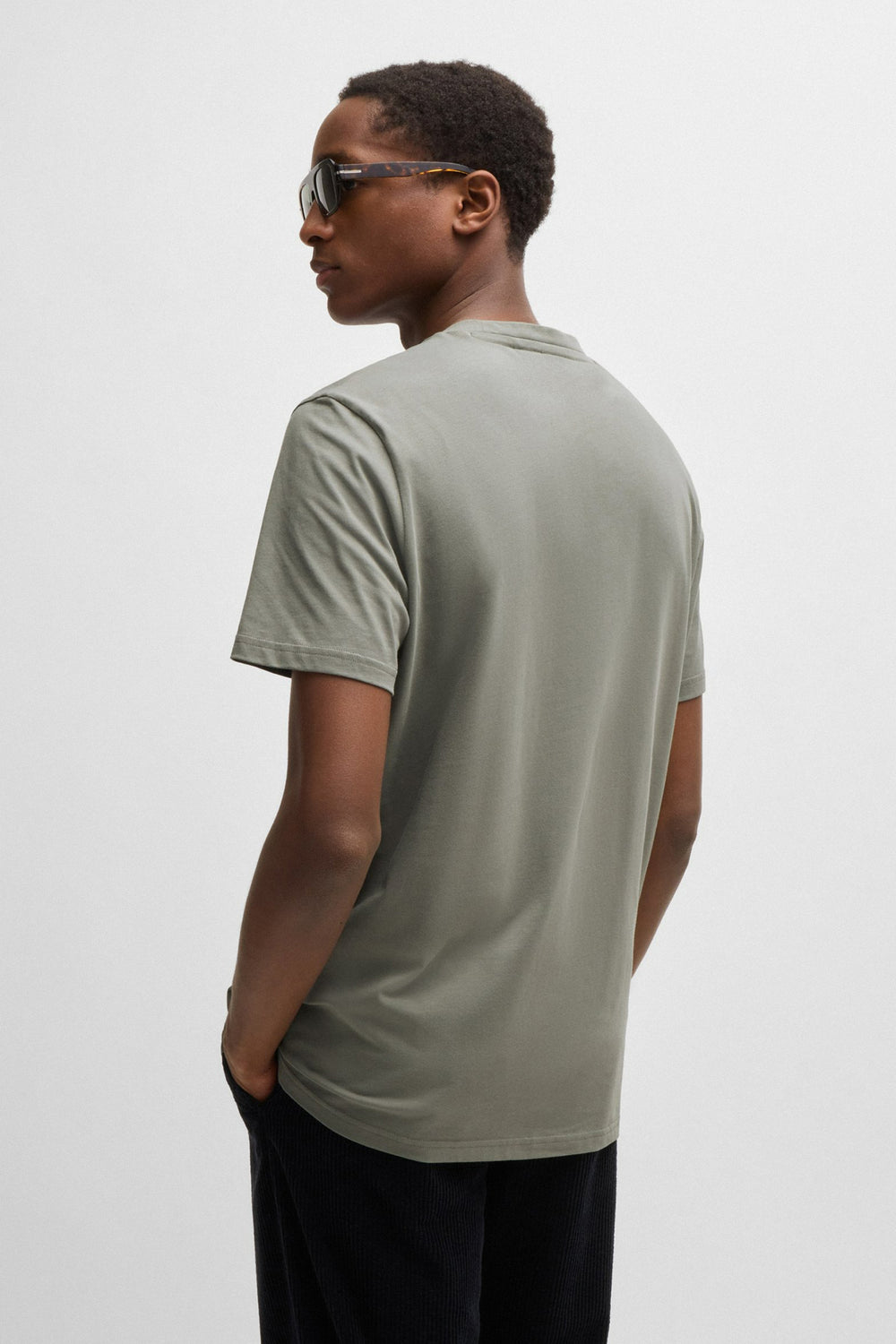 T-shirt (korte mouwen) Grijs - BOSS ORANGE