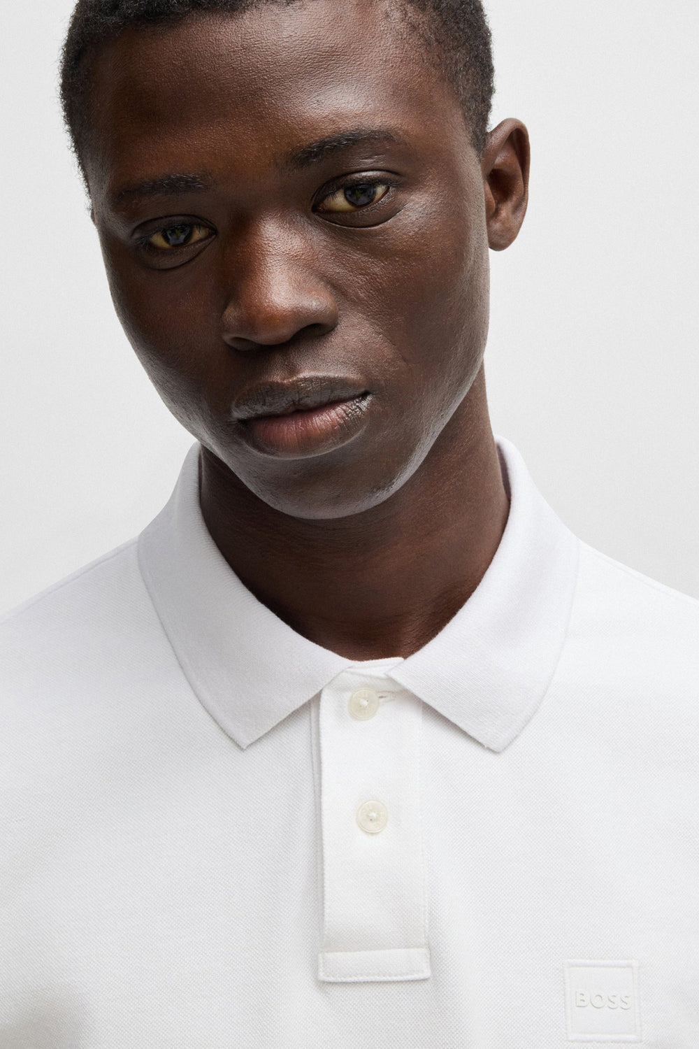 Heren tops polo korte mouw Wit - BOSS ORANGE