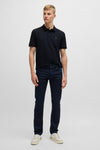 Heren tops polo korte mouw Bleu - BOSS ORANGE