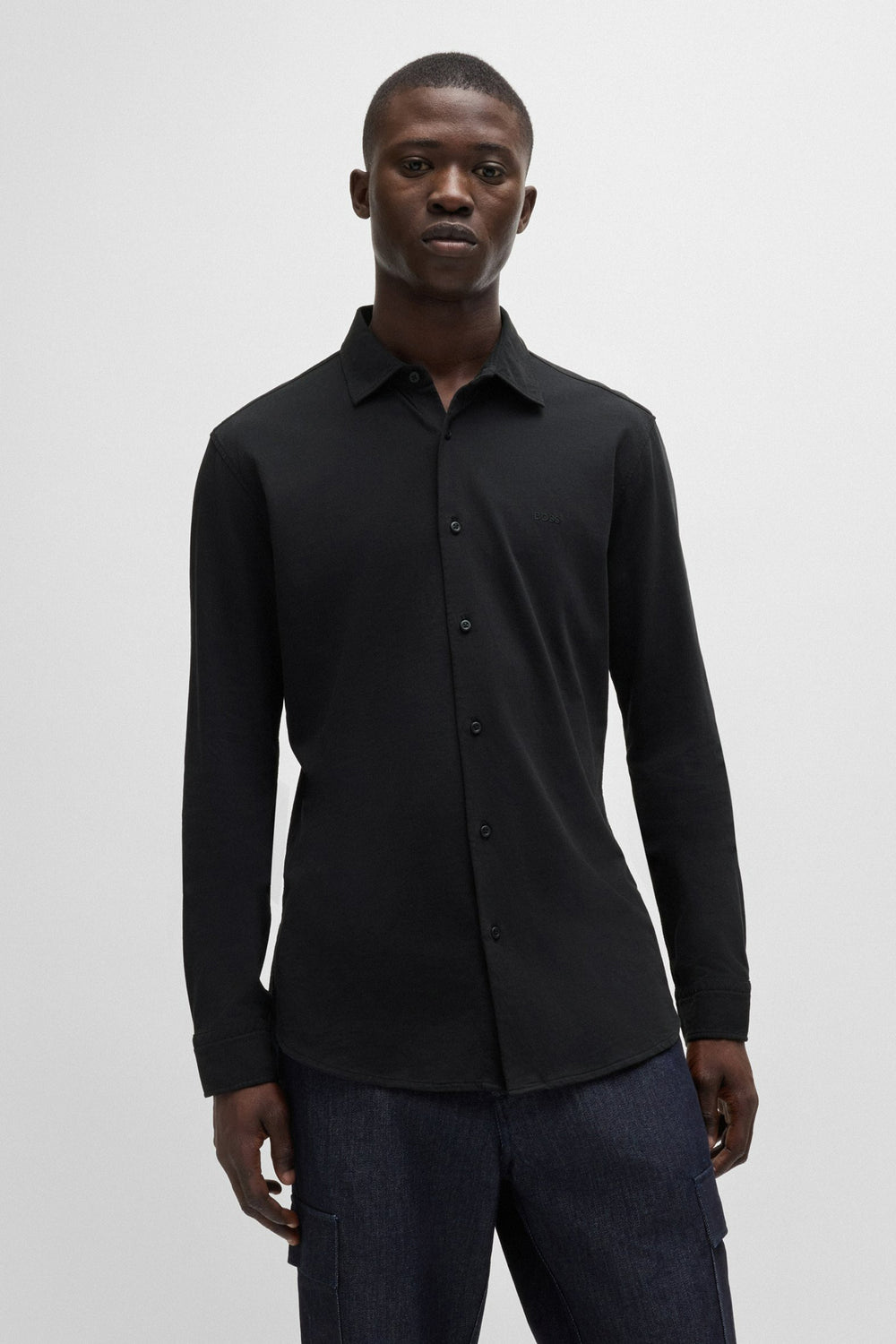 Hemd (lange mouwen) Zwart - BOSS ORANGE