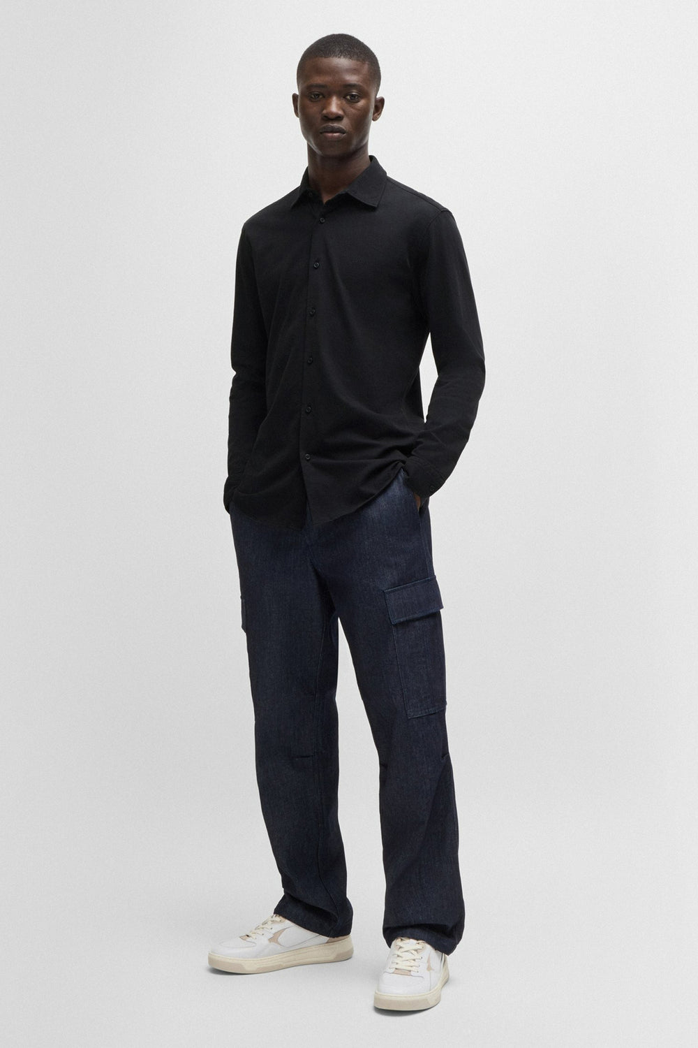 Hemd (lange mouwen) Zwart - BOSS ORANGE