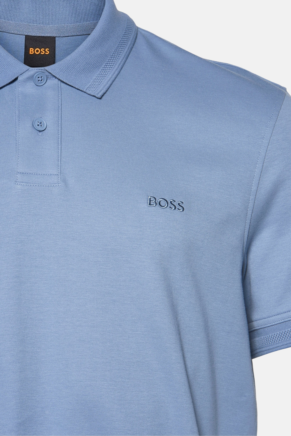 Heren tops polo korte mouw Bleu - BOSS ORANGE