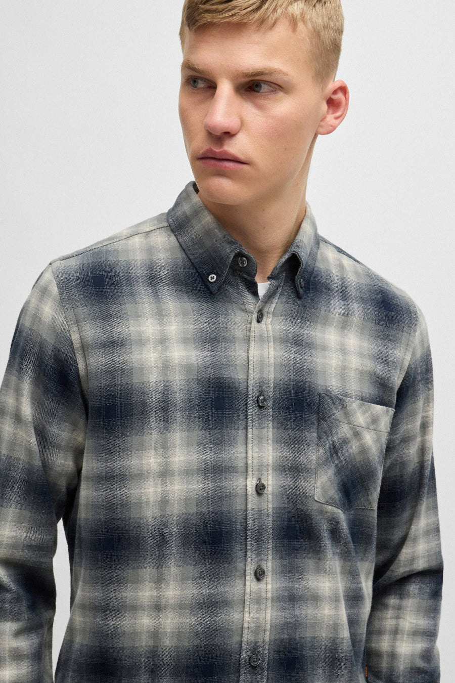 Hemd (lange mouwen) Grijs - BOSS ORANGE