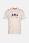 T-shirt (korte mouwen) Beige - BOSS ORANGE