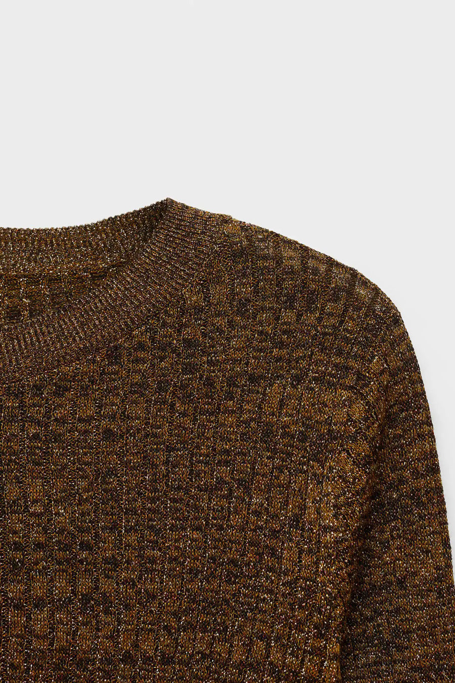 Trui met ronde hals Bruin - MANGO