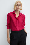 Chemisier (manches longues) Rouge - MANGO