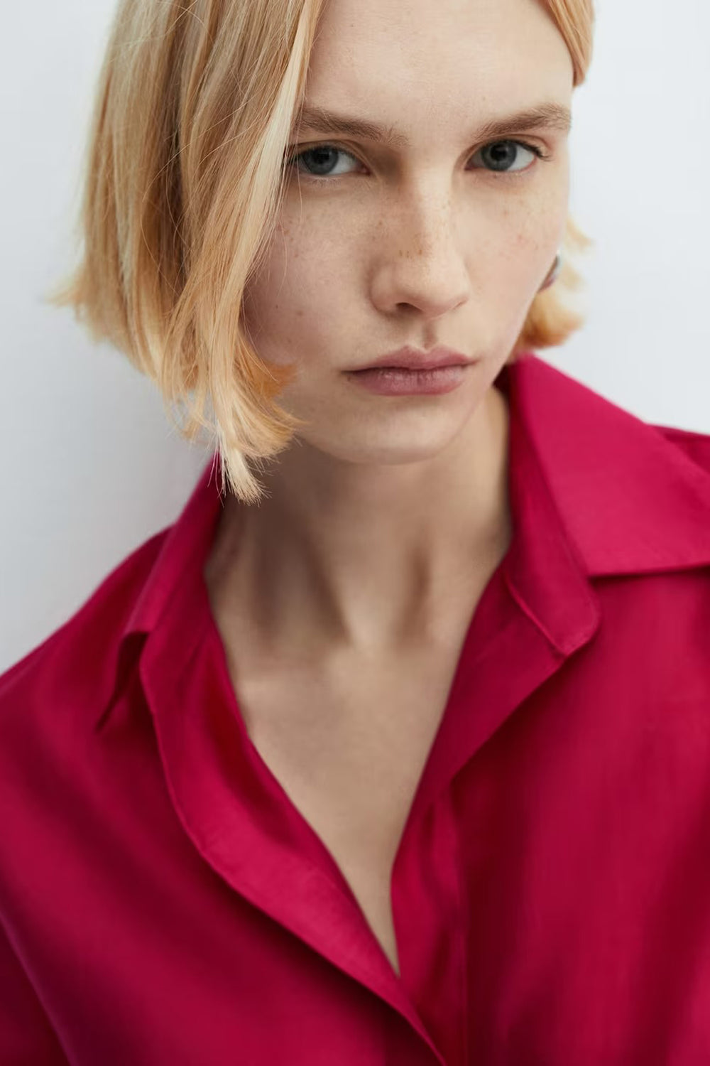 Chemisier (manches longues) Rouge - MANGO