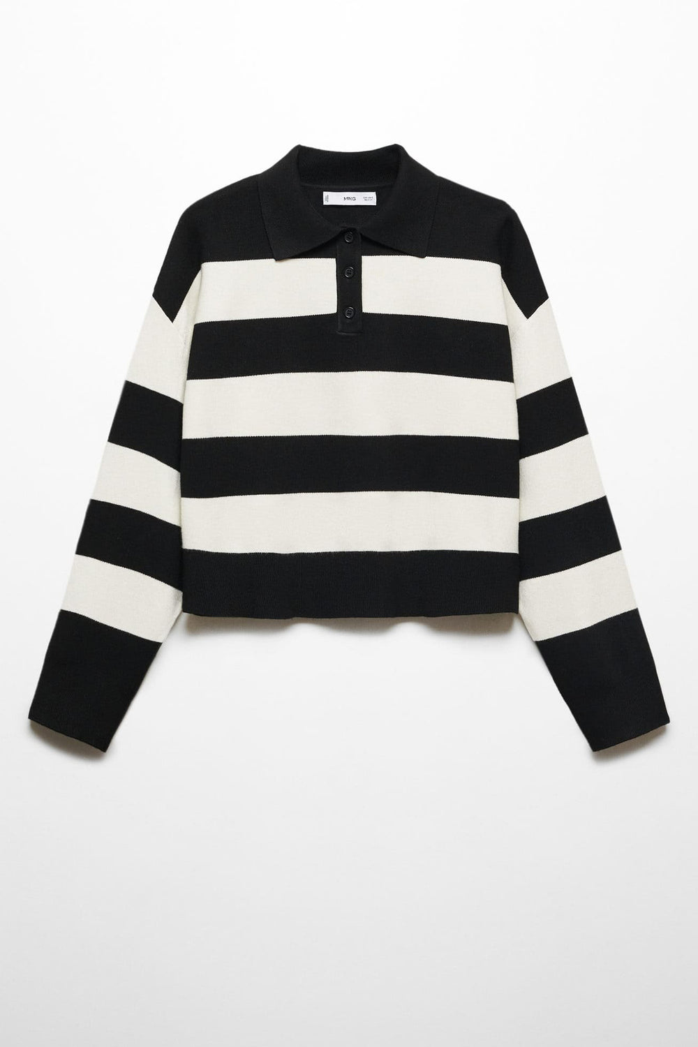 Pull col rond Noir - MANGO
