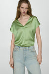 T-shirt (manches courtes) Vert - MANGO