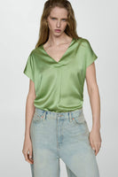 T-shirt (manches courtes) Vert - MANGO