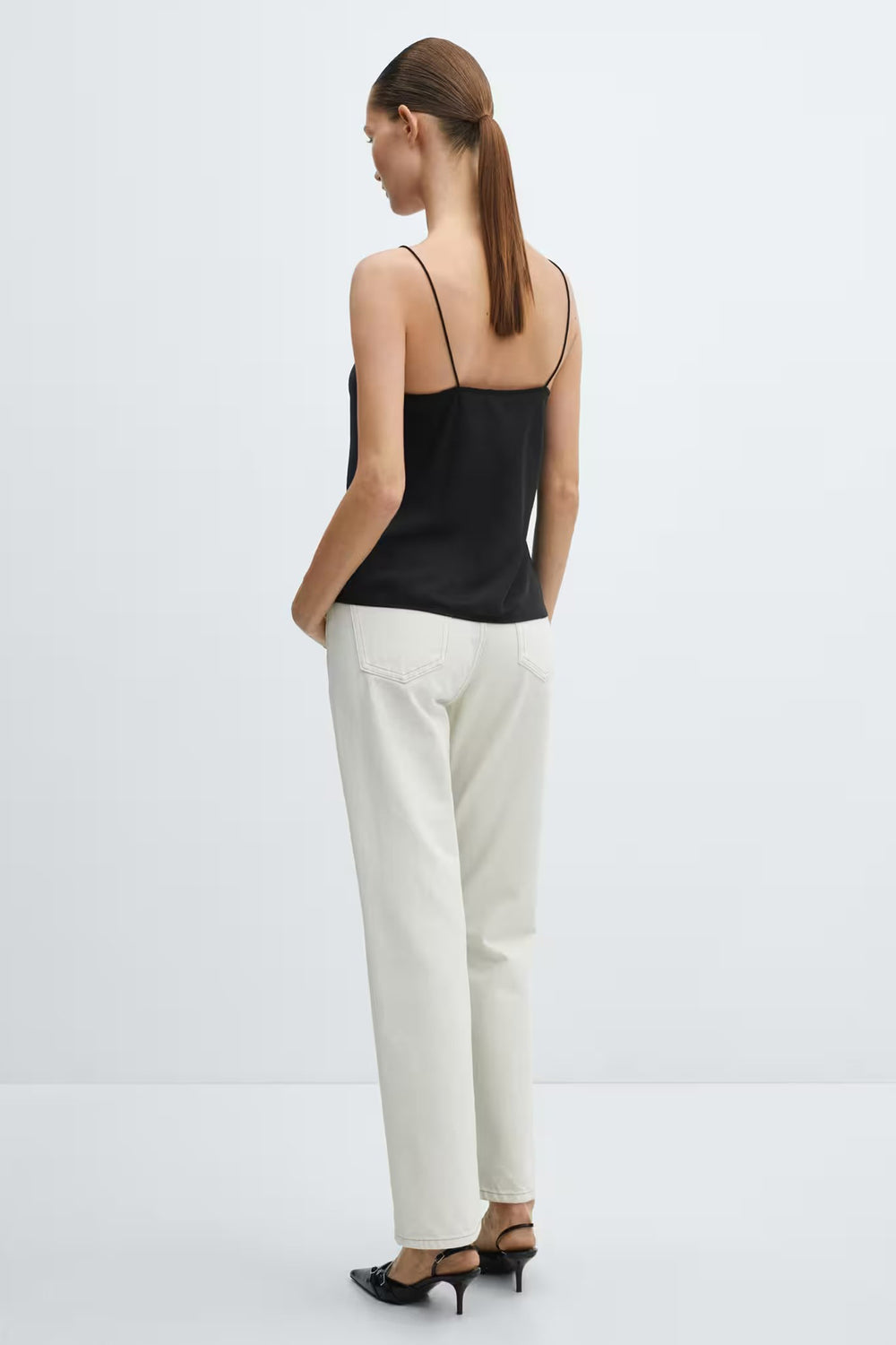 Top (bandes fines) Noir - MANGO
