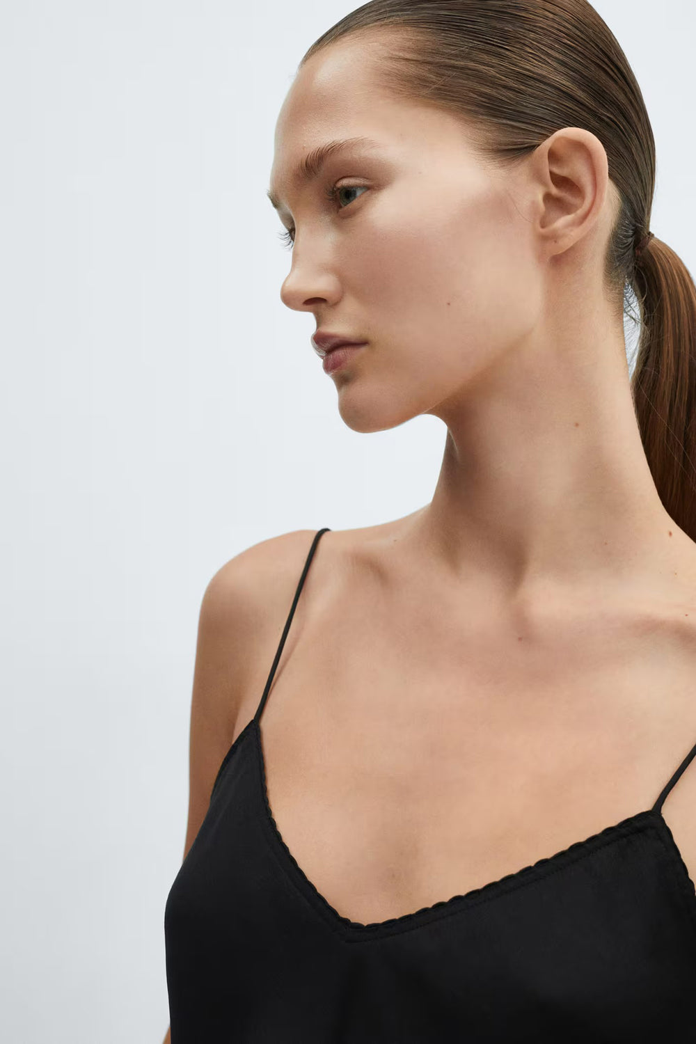 Top (bandes fines) Noir - MANGO
