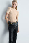 Pull col rond Blanc - MANGO