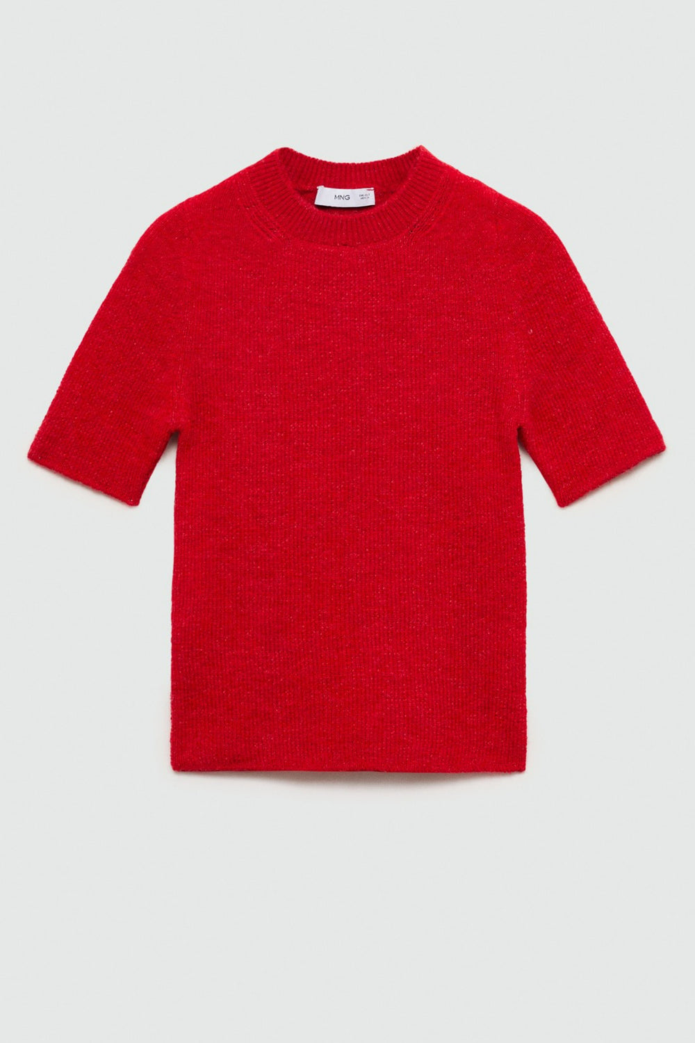 Pull col rond Rouge - MANGO