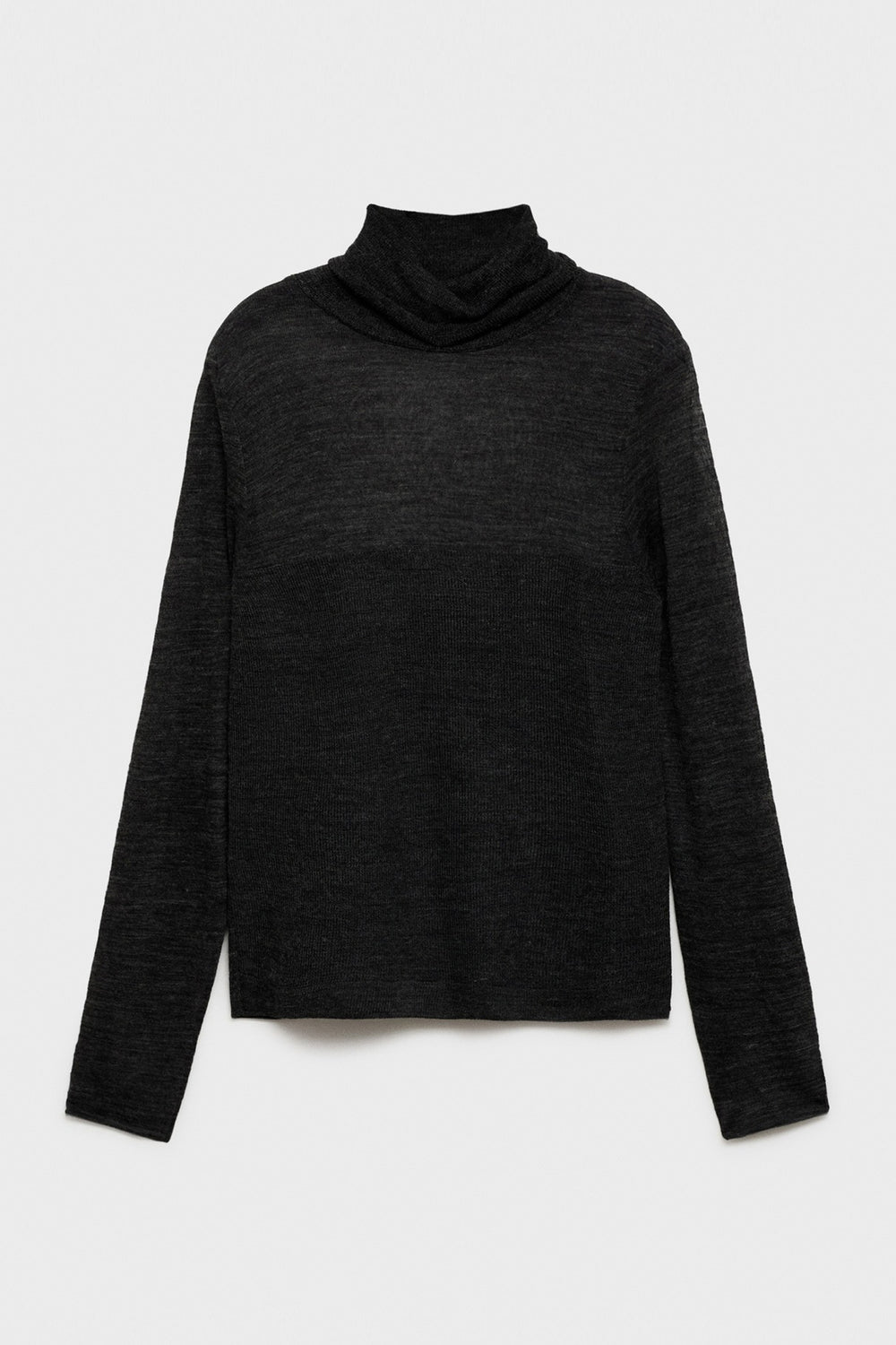 Pull col rond Noir - MANGO