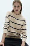 Pull col rond Brun - MANGO