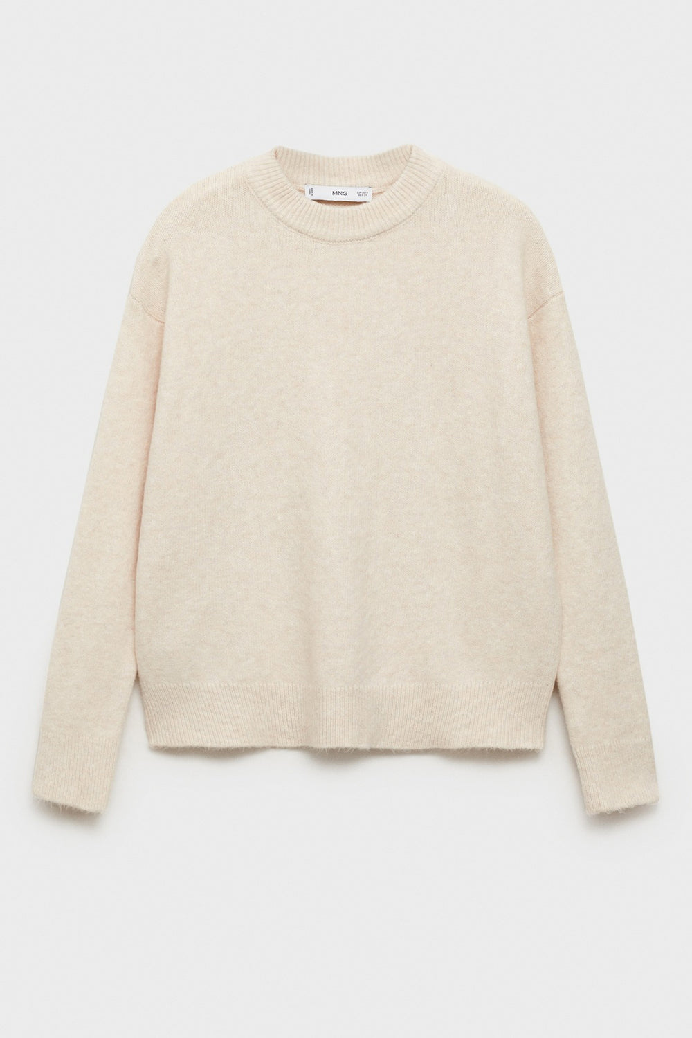 Pull col rond Brun - MANGO