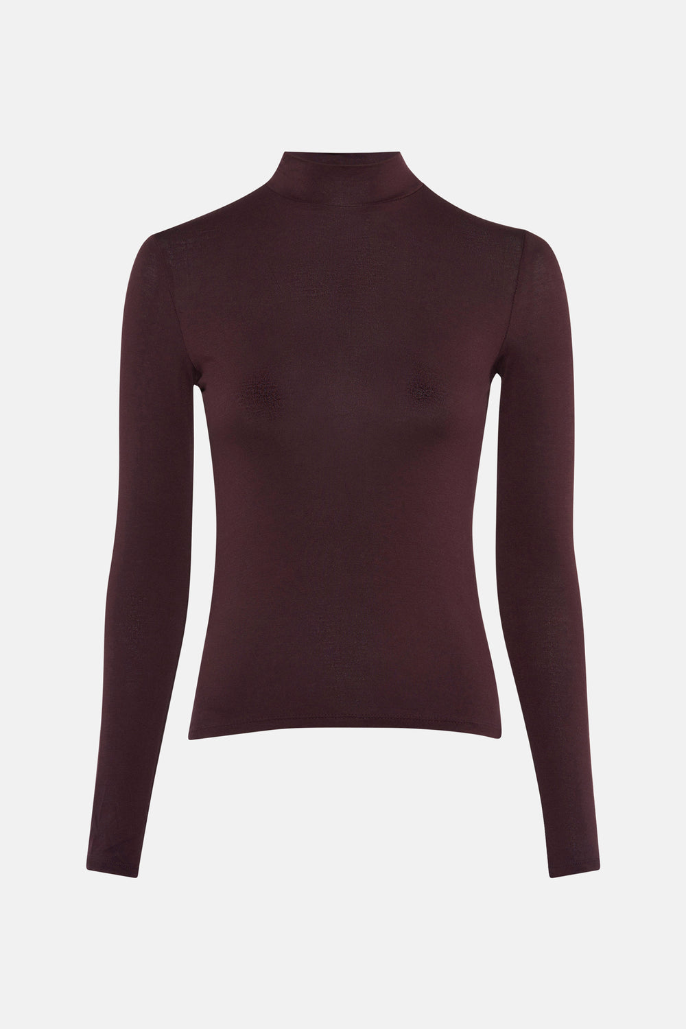 Top uni manches longues Brun - MANGO