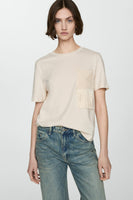 T-shirt (manches courtes) Beige - MANGO