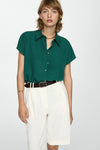 Chemisier (manches courtes) Vert - MANGO