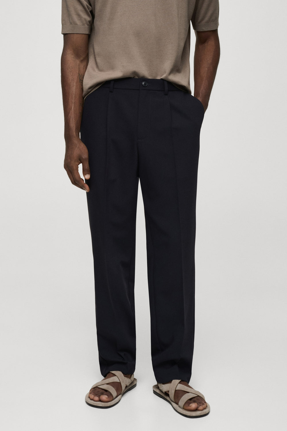 Pantalon Bleu - MANGO