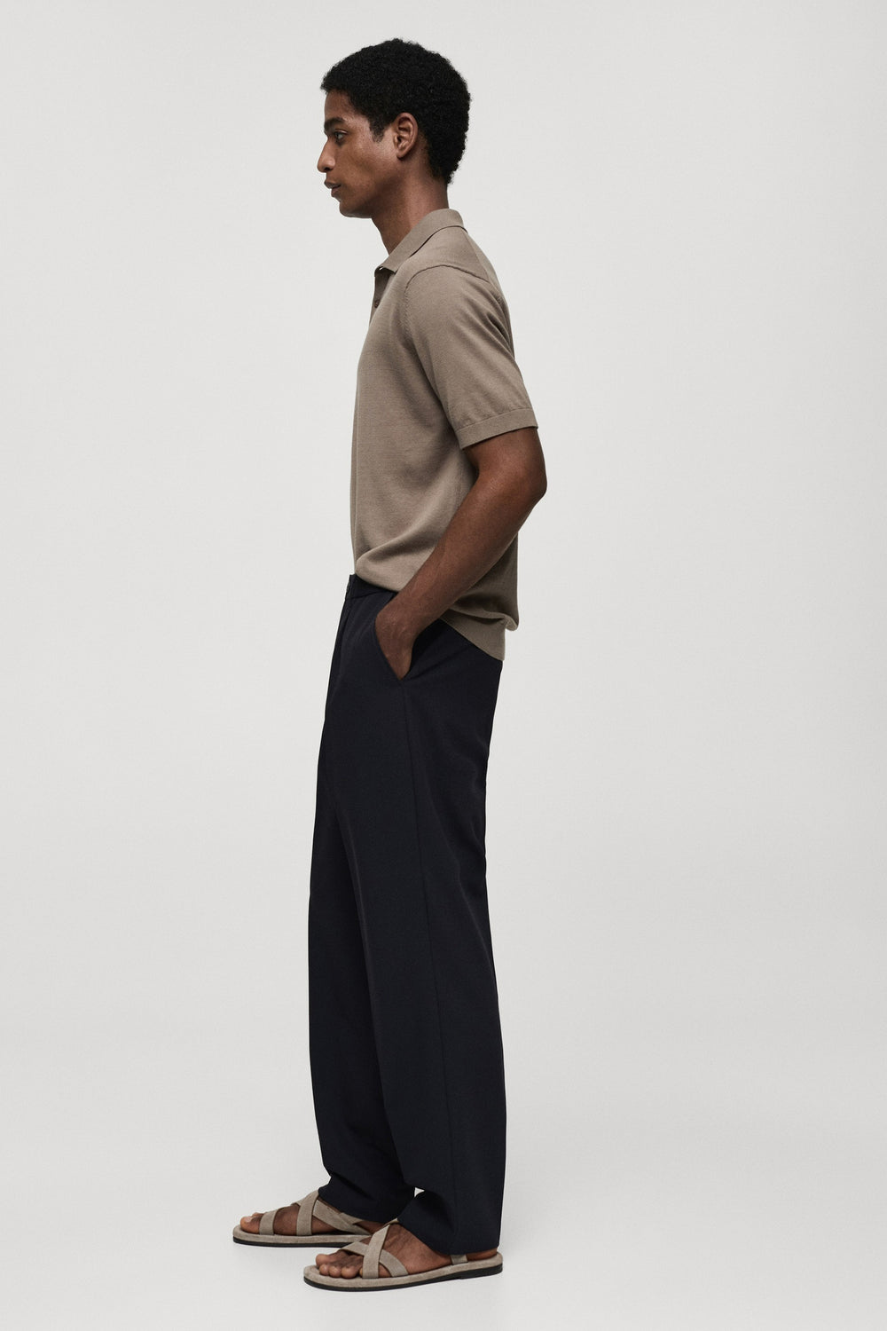 Pantalon Bleu - MANGO