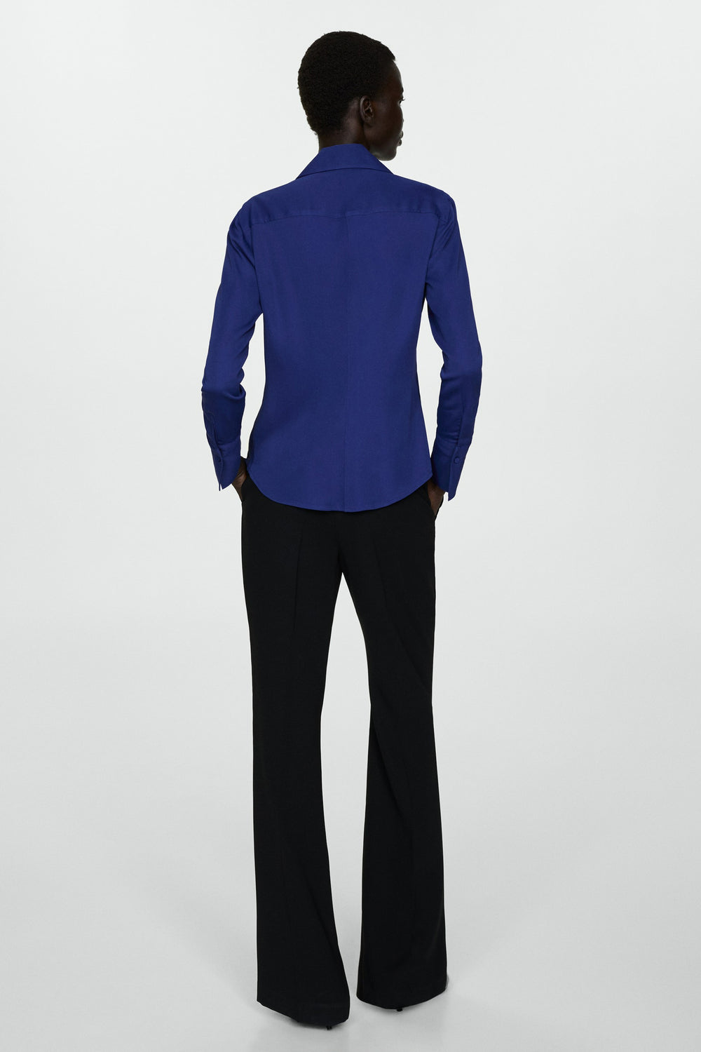 Chemisier (manches longues) Bleu - MANGO