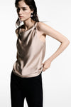 Blouse (zonder mouwen) Beige - MANGO
