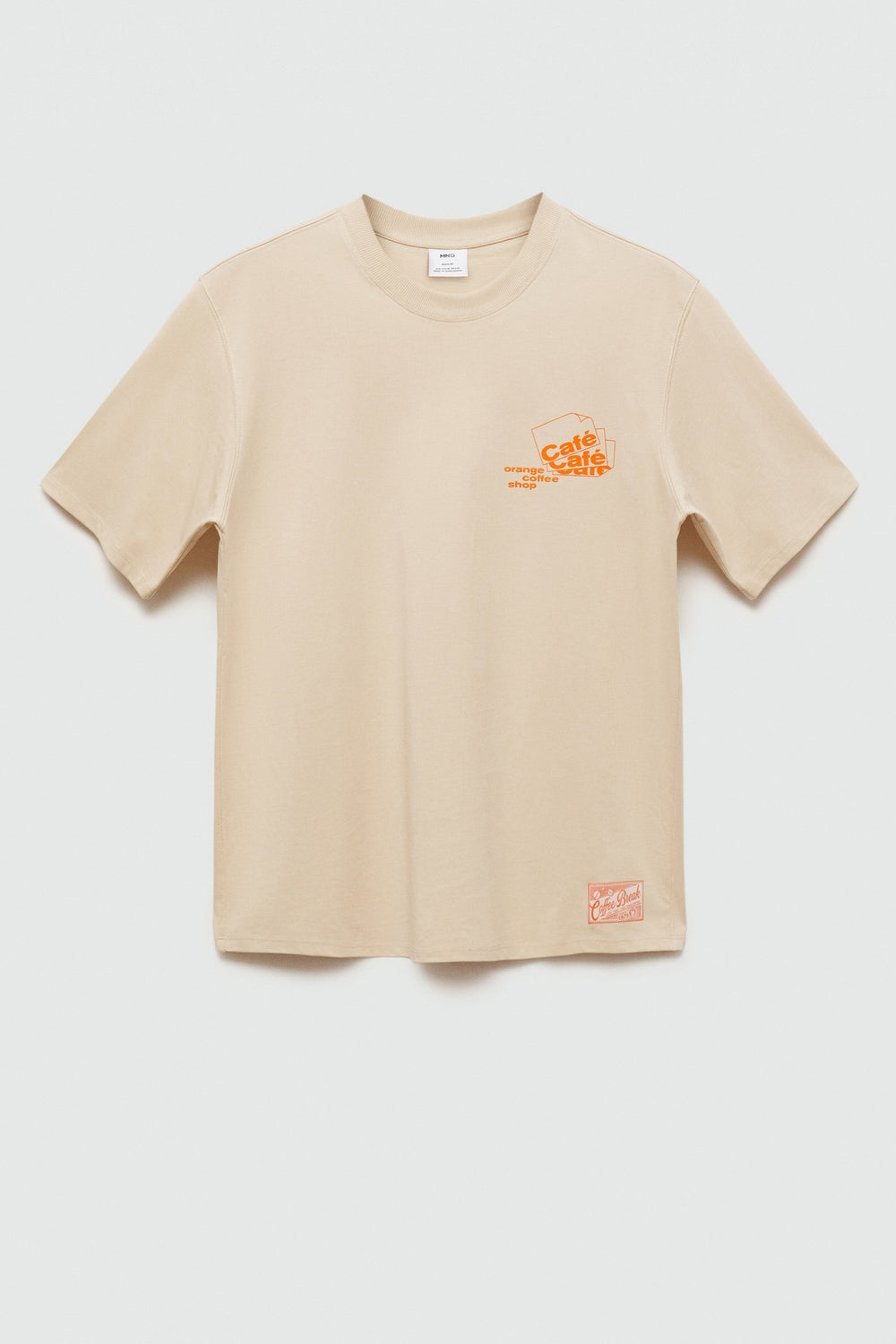 T-shirt (korte mouwen) Beige - MANGO
